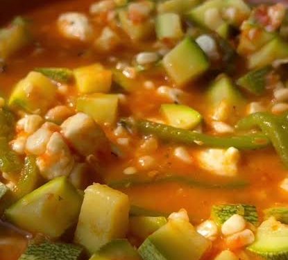 Calabacitas con queso