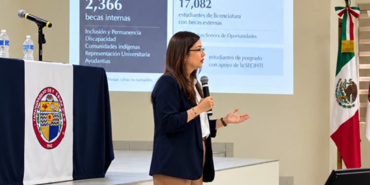Dena Camarena presenta primer informe y destaca avances de la Unison