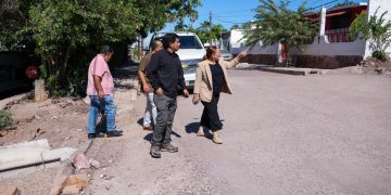 Avanzan obras de movilidad, servicios y seguridad en colonias de Guaymas